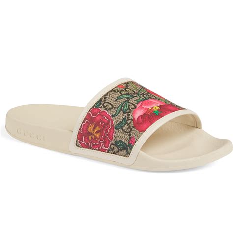 gucci floral slides nordstrom|gucci slides women nordstrom.